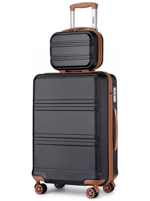 Set de 2 valises - 28x21x15 cm abs 4 roulettes serrure tsa - kono - Kiabi Set de 2 valises - 28x21x15 cm abs 4 roulettes serrure tsa - kono - Kiabi