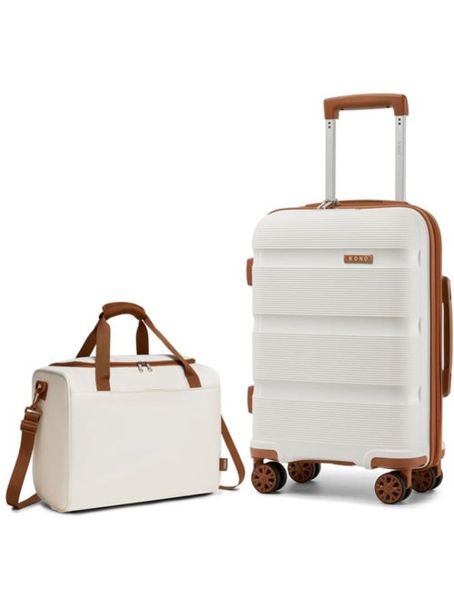 Set de 2 valises - 40x30x22 cm, rigide abs, 4 roues 360°, serrure tsa - kono - Kiabi Set de 2 valises - 40x30x22 cm, rigide abs, 4 roues 360°, serrure tsa - kono - Kiabi