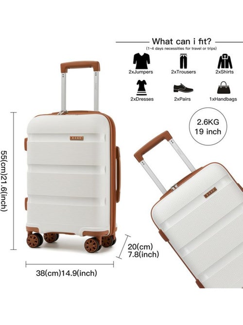Set de 2 valises - 40x30x22 cm, rigide abs, 4 roues 360°, serrure tsa - kono - Kiabi Set de 2 valises - 40x30x22 cm, rigide abs, 4 roues 360°, serrure tsa - kono - Kiabi