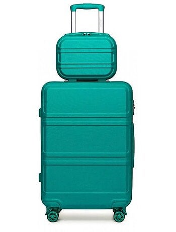 Set de 2 valises - 51.5x38x21 cm abs 4 roulettes serrure tsa - kono
