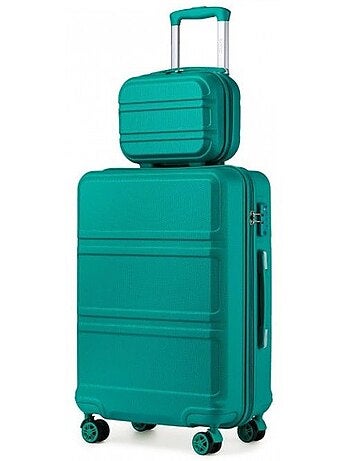 Set de 2 valises - 51.5x38x21 cm abs 4 roulettes serrure tsa - kono