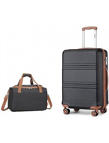 Set de 2 valises - 51.5x38x21 cm abs+pc 4 roulettes serrure tsa - kono