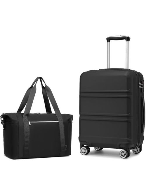 Set de 2 valises - 51.5x38x21 cm abs+pc 4 roulettes serrure tsa - kono - Kiabi