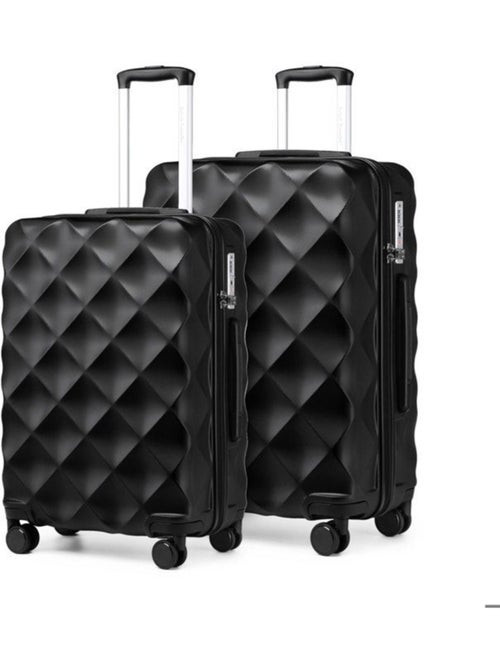 Set de 2 valises - 53+61 cm abs 4 roulettes serrure tsa - british traveller - Kiabi Set de 2 valises - 53+61 cm abs 4 roulettes serrure tsa - british traveller - Kiabi
