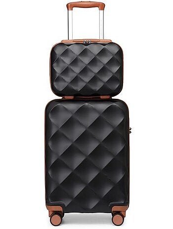 Set de 2 valises - 53x35x21 cm 4 roulettes serrure tsa - british traveller