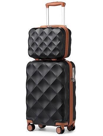 Set de 2 valises - 53x35x21 cm rigide serrure tsa - british traveller