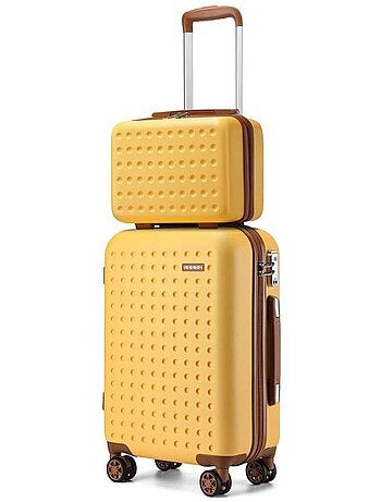 Set de 2 valises - 55x38x19.5 cm abs+pc 4 roulettes serrure tsa - kono