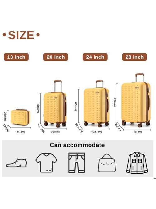 Set de 2 valises - 55x38x19.5 cm abs+pc 4 roulettes serrure tsa - kono - Kiabi Set de 2 valises - 55x38x19.5 cm abs+pc 4 roulettes serrure tsa - kono - Kiabi