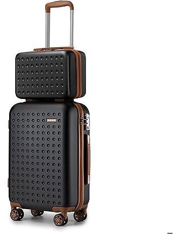 Set de 2 valises - 55x38x19.5 cm abs+pc 4 roulettes serrure tsa - kono