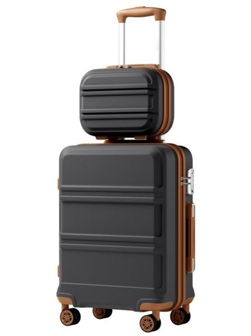 Set de 2 valises - 55x38x20 cm abs+pc 4 roulettes serrure tsa - kono - Kiabi Set de 2 valises - 55x38x20 cm abs+pc 4 roulettes serrure tsa - kono - Kiabi