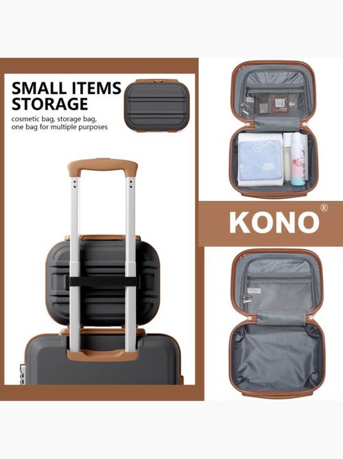 Set de 2 valises - 55x38x20 cm abs+pc 4 roulettes serrure tsa - kono - Kiabi Set de 2 valises - 55x38x20 cm abs+pc 4 roulettes serrure tsa - kono - Kiabi