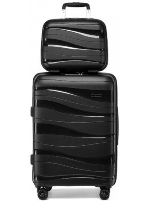 Set de 2 valises - 55x40x20 cm abs 4 roulettes serrure tsa - kono - Kiabi Set de 2 valises - 55x40x20 cm abs 4 roulettes serrure tsa - kono - Kiabi