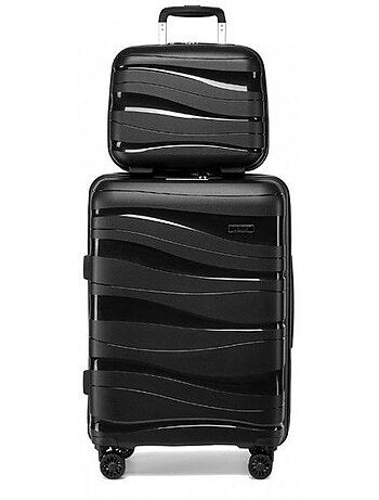 Set de 2 valises - 55x40x20 cm rigide 4 roulettes serrure tsa - kono