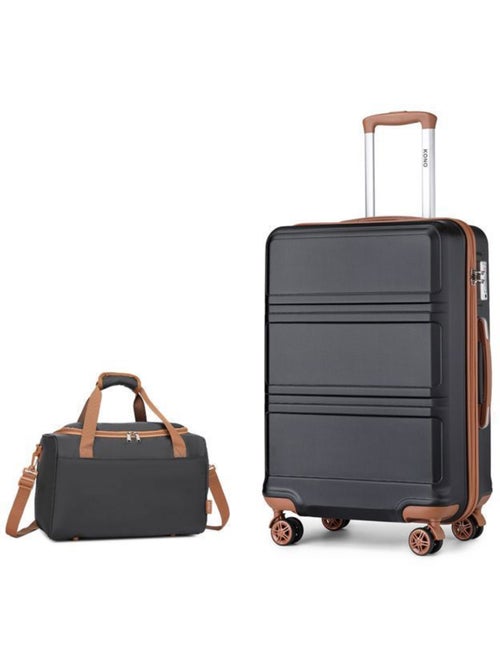 Set de 2 valises - 65x44x25 cm abs 4 roulettes serrure tsa - kono - Kiabi Set de 2 valises - 65x44x25 cm abs 4 roulettes serrure tsa - kono - Kiabi