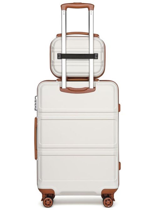 Set de 2 valises - 65x44x25.5 cm, rigide abs, 4 roues, serrure tsa - kono - Kiabi Set de 2 valises - 65x44x25.5 cm, rigide abs, 4 roues, serrure tsa - kono - Kiabi