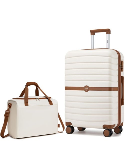 Set de 2 valises - 66.5x45.5x25.5 cm, rigide abs + pc, 4 roues - kono - Kiabi Set de 2 valises - 66.5x45.5x25.5 cm, rigide abs + pc, 4 roues - kono - Kiabi