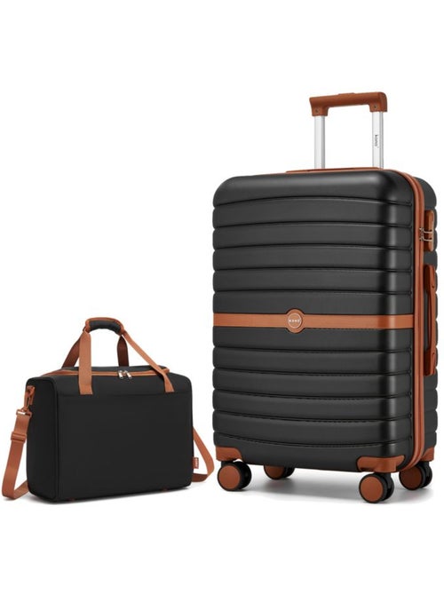 Set de 2 valises - 66.5x45.5x25.5 cm, rigide abs + pc, 4 roues - kono - Kiabi Set de 2 valises - 66.5x45.5x25.5 cm, rigide abs + pc, 4 roues - kono - Kiabi