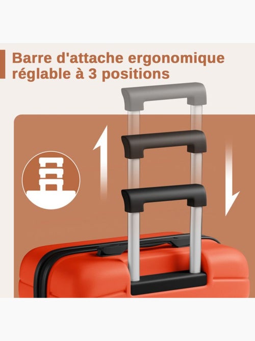 Set de 2 valises - 66/76 cm, rigide abs + pc, 4 roues - kono - Kiabi Set de 2 valises - 66/76 cm, rigide abs + pc, 4 roues - kono - Kiabi