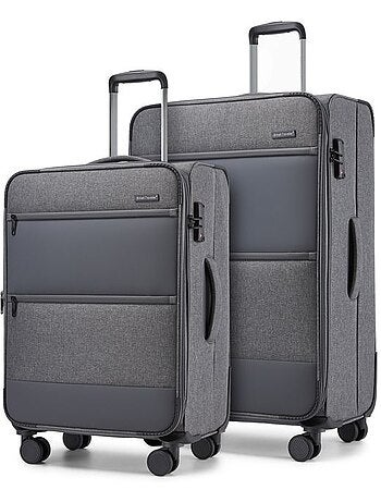 Set de 2 valises - 68+79 cm, 4 roues, serrure tsa - british traveller