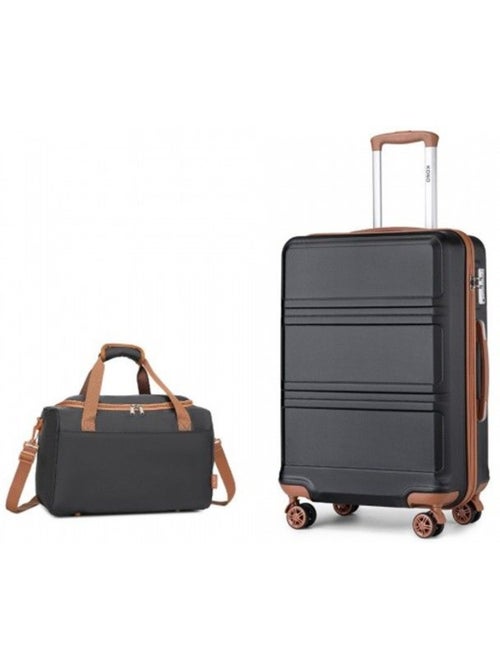 Set de 2 valises - 75x48x30 cm abs 4 roulettes serrure tsa - kono - Kiabi