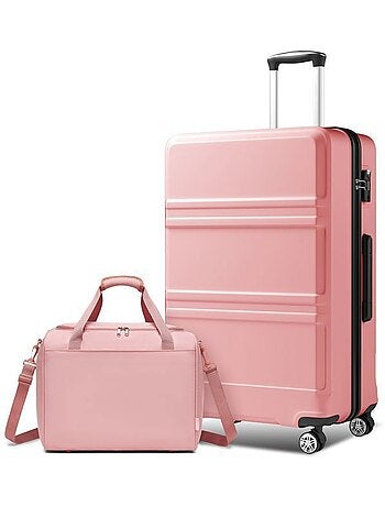 Set de 2 valises - 75x48x30 cm abs+pc 4 roulettes serrure tsa - kono