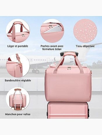 Set de 2 valises - 75x48x30 cm abs+pc 4 roulettes serrure tsa - kono