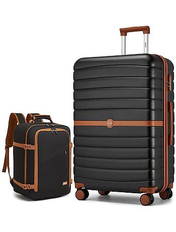 Set de 2 valises - 76.5x50.5x29 cm abs+pc 4 roulettes - kono