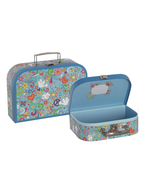 Set de 2 valisettes Peace and Love - Kiabi