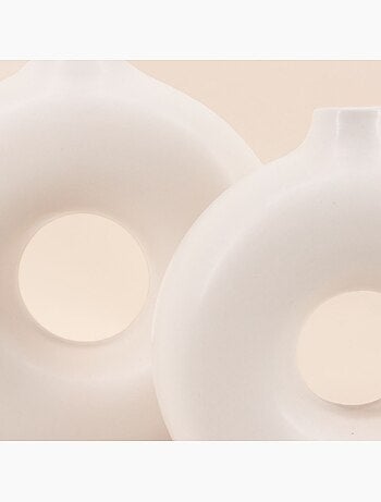 Set de 2 vases donuts en céramique