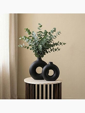 Set de 2 vases donuts en céramique