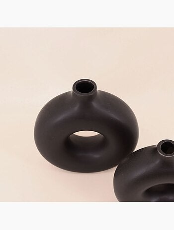Set de 2 vases donuts en céramique