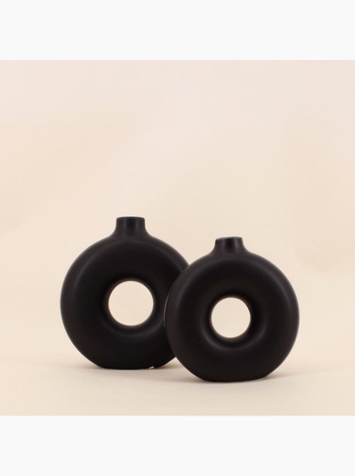 Set de 2 vases donuts en céramique - Kiabi