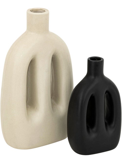 Set de 2 vases en céramique inuit - Kiabi