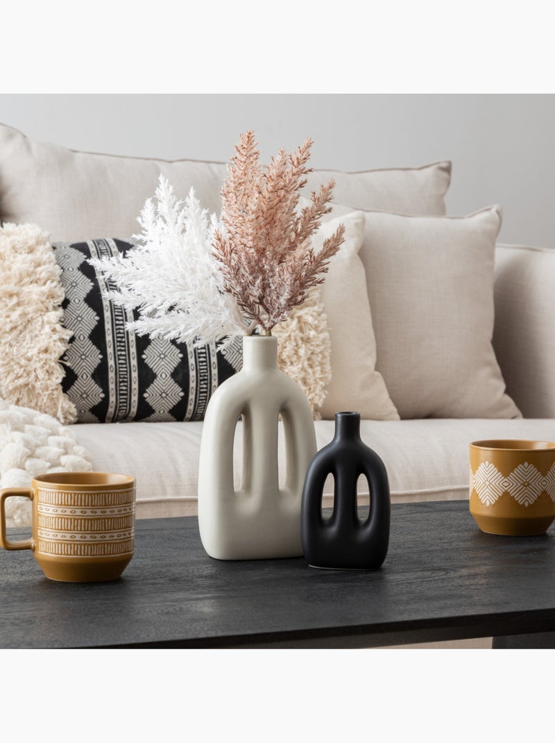 Set de 2 vases en céramique inuit Multicolore - Kiabi