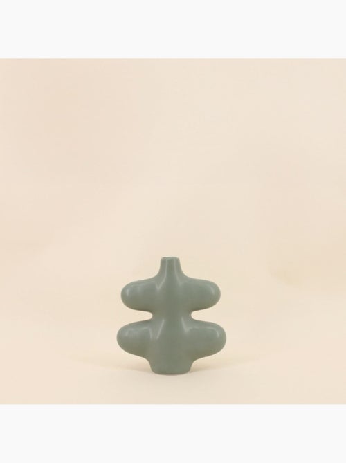Set de 2 vases forme organique vert, marron - Kiabi