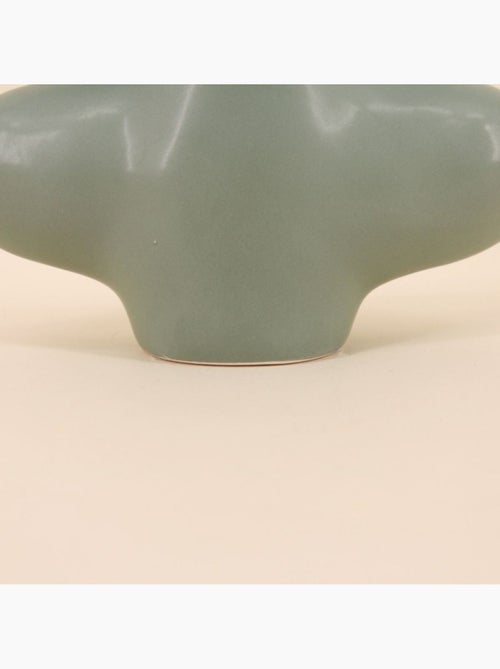 Set de 2 vases forme organique vert, marron - Kiabi