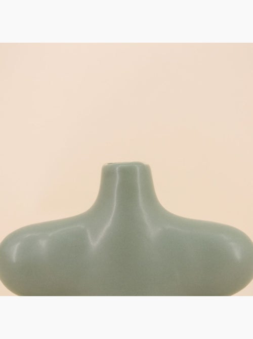 Set de 2 vases forme organique vert, marron - Kiabi
