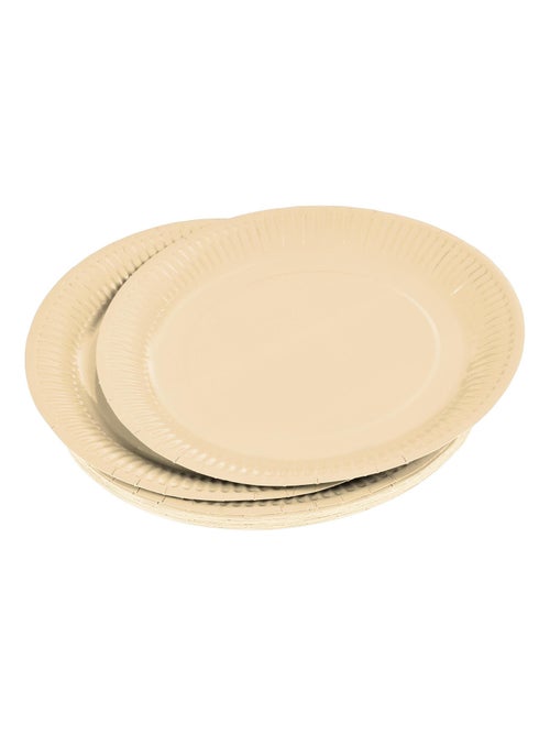 Set de 20 assiettes carton 23 cm Unies - Kiabi