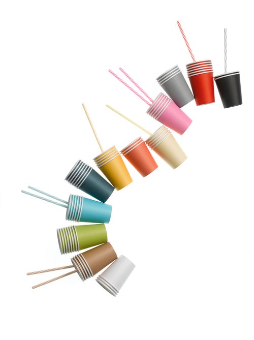 Set de 20 gobelets en carton 23 cl sauge - Kiabi