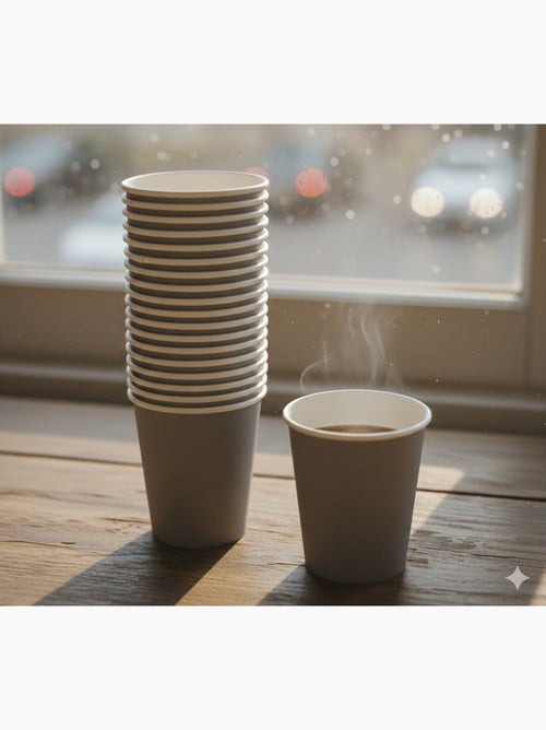 Set de 20 gobelets en carton Gris - Kiabi