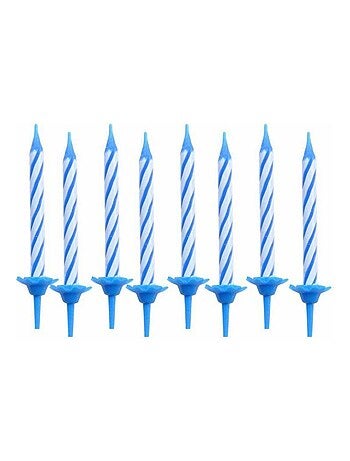 Set de 24 bougies d anniversaire 5.5 cm multicolore