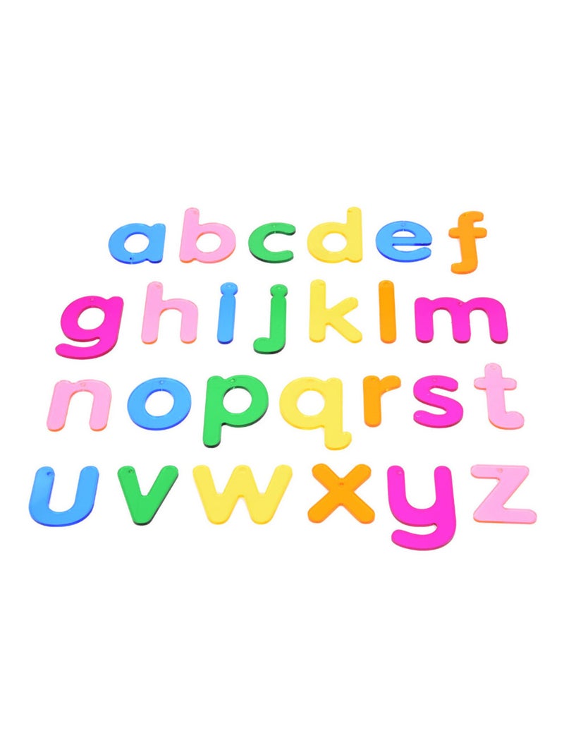 Set de 26 lettres de couleurs translucides Multicolore - Kiabi