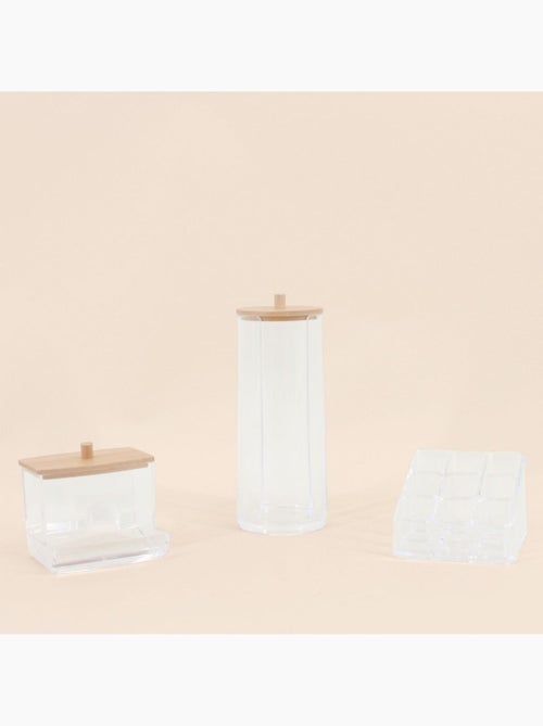 Set de 3 accessoires rangement salle de bain - Kiabi Set de 3 accessoires rangement salle de bain - Kiabi