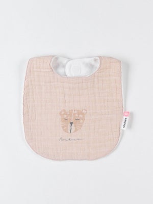 Lot De 3 Bavoirs Bandana Pour Bébé - Coton Et éponge, Motifs Variés, Fermeture Pression