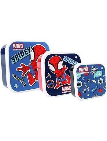 Set de 3 boîtes à goûter - Spidey et ses Amis – Snackbox Spider-Man - 3-en-1