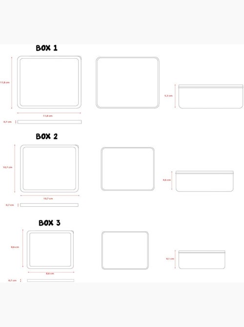 Set de 3 boîtes à goûter - Spidey et ses Amis – Snackbox Spider-Man - 3-en-1 - Kiabi