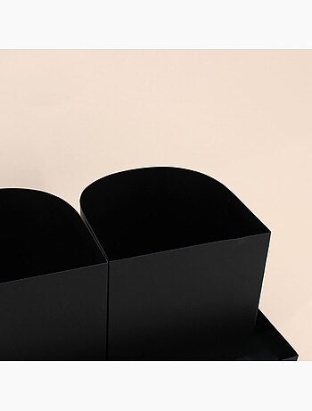 Set de 3 cache-pots sur plateau 49cm