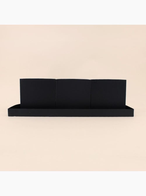 Set de 3 cache-pots sur plateau 49cm - Kiabi