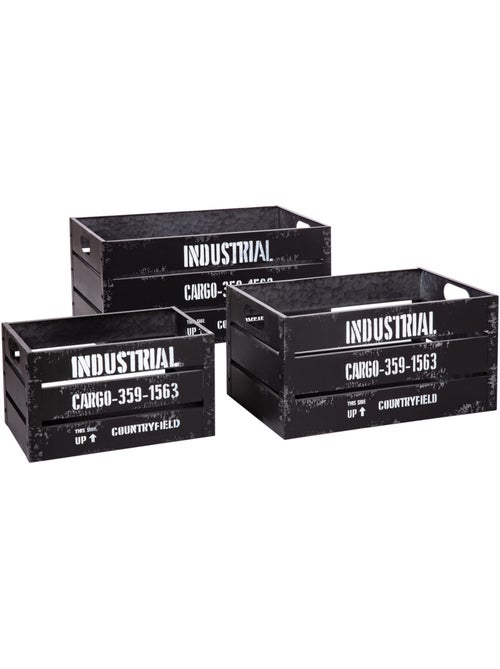 Set de 3 cagettes INDUS - Kiabi