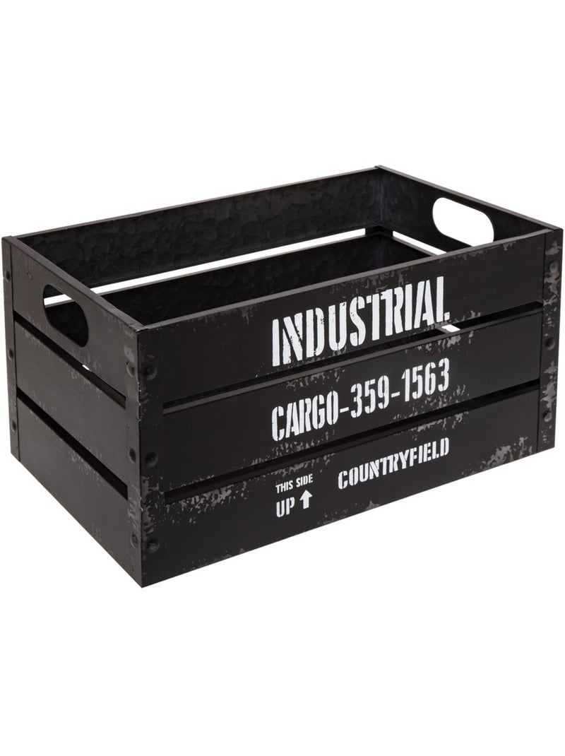 Set de 3 cagettes INDUS Noir - Kiabi